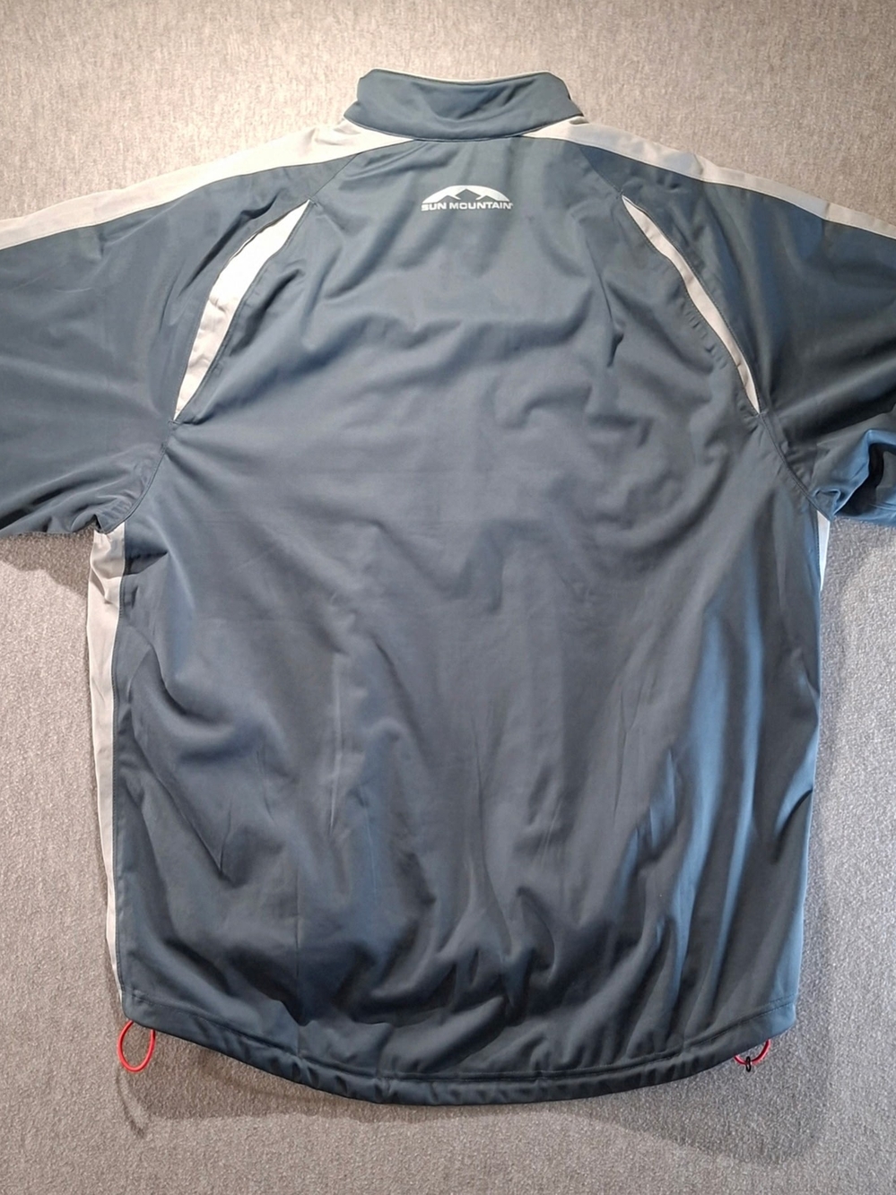 Sun Mountain Men's Performance Half-Zip Golf Jacket - Slate Blue - Picture 3 of 10